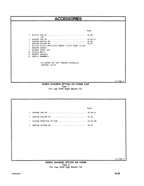 Caterpillar V250B, V300B, V330B Lift Trucks Parts Manual SEBN2591-04 5 Caterpillar V250B, V300B, V330B Lift Trucks Parts Manual SEBN2591-04-5
