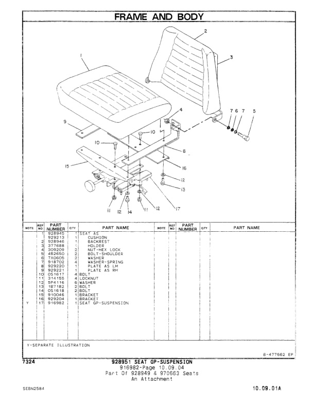 Caterpillar V25D, V30D, V35D, VC40D Lift Trucks Parts Manual SEBN2584-03-2