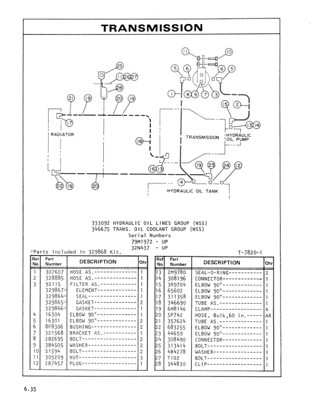 Caterpillar V30B, V35B, V40B, V45B, V50B Lift Trucks Parts Manual UEC0417S-2