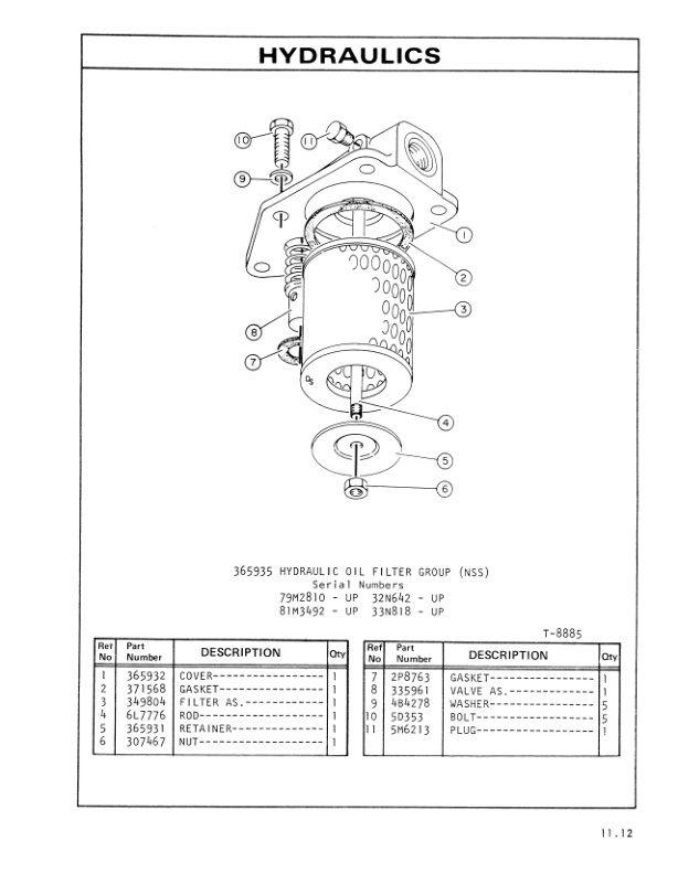 Caterpillar V30B, V35B, V40B, V45B, V50B Lift Trucks Parts Manual UEC0417S-4