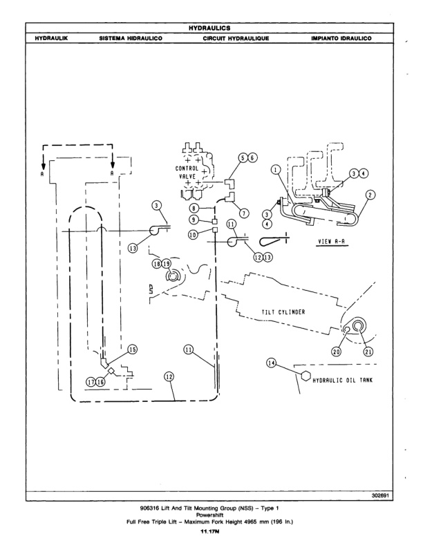 Caterpillar V30C, V40C, V50C Lift Truck Parts Manual HMBN2561-3