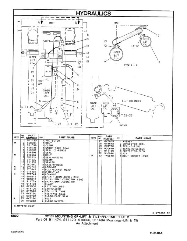 Caterpillar V40DSA, V50DSA, VC60DSA Lift Trucks Parts Manual SEBN2616-04 3 Caterpillar V40DSA, V50DSA, VC60DSA Lift Trucks Parts Manual SEBN2616-04-3