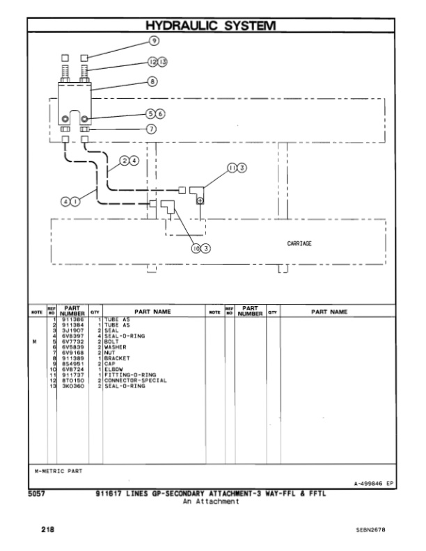 Caterpillar V40E, V50E Lift Trucks Parts Manual SEBN2678-4