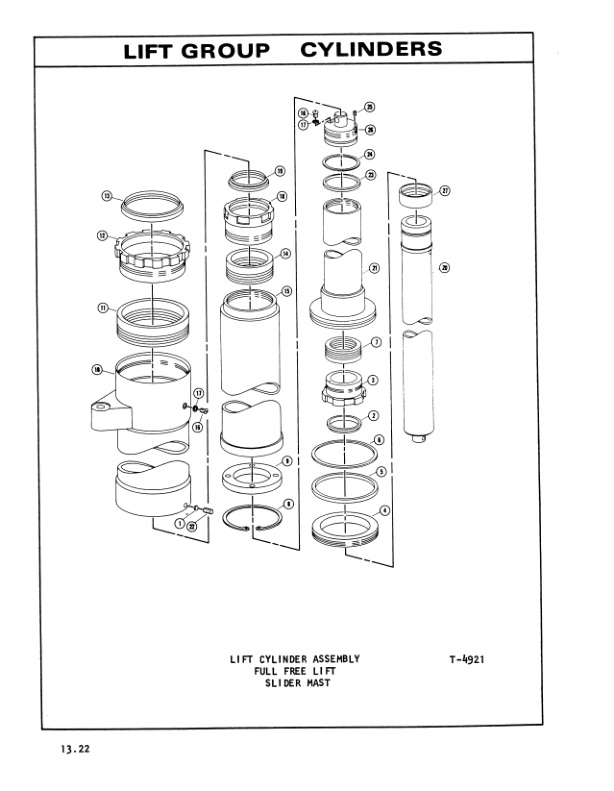 Caterpillar V41, V51, V60 Lift Trucks Parts Manual UEH0658S-5