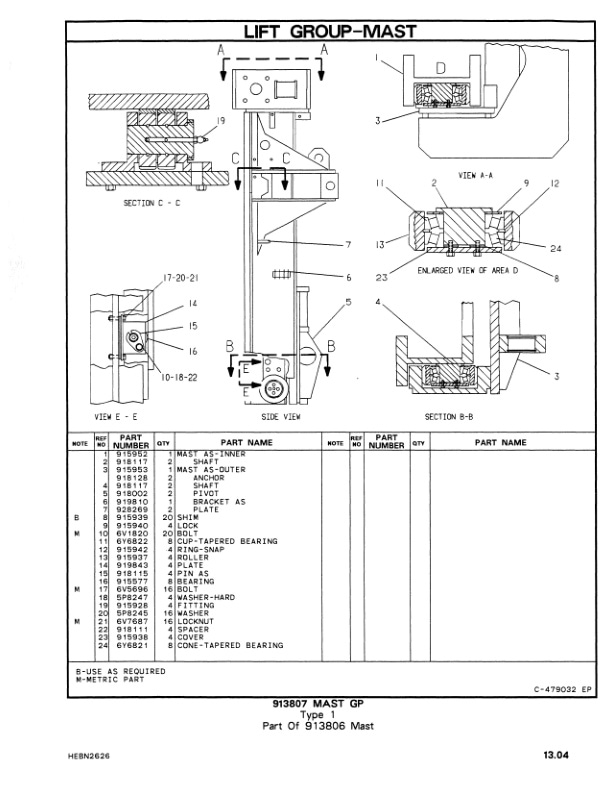 Caterpillar V550, V620 Lift Truck Parts Manual HEBN2626-02 4 Caterpillar V550, V620 Lift Truck Parts Manual HEBN2626-02-4
