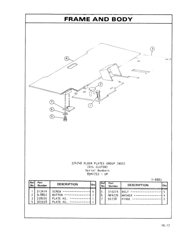Caterpillar V55B, V60B Lift Trucks Parts Manual UEC0419S-3