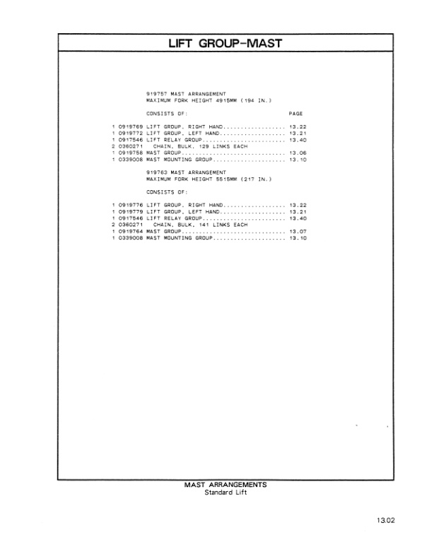Caterpillar V60B, V70B, V80B, V100B Lift Truck Parts Manual HEBN2603-03 5 Caterpillar V60B, V70B, V80B, V100B Lift Truck Parts Manual HEBN2603-03-5