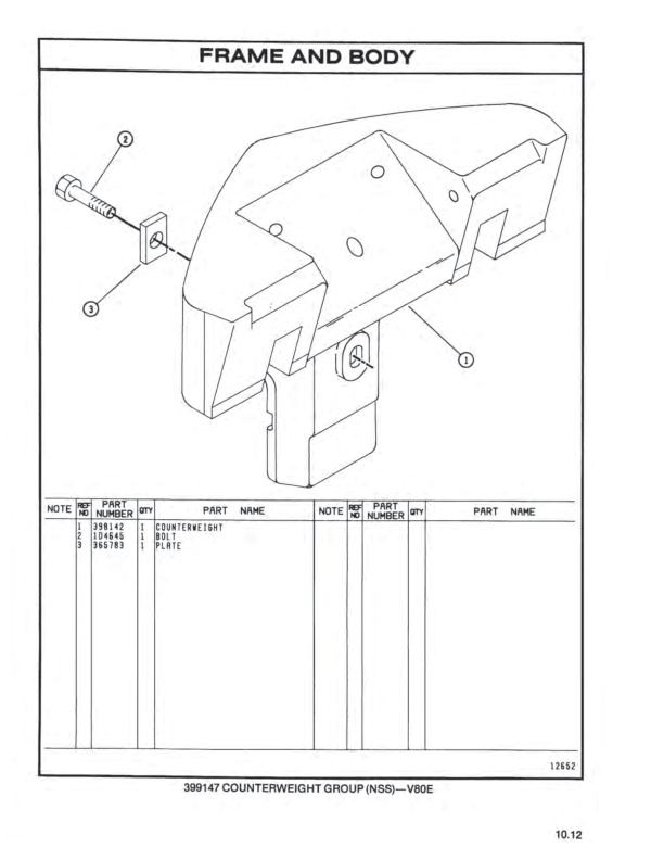 Caterpillar V60E, V70E, V80E Lift Trucks Parts Manual SEBN2577-01-3