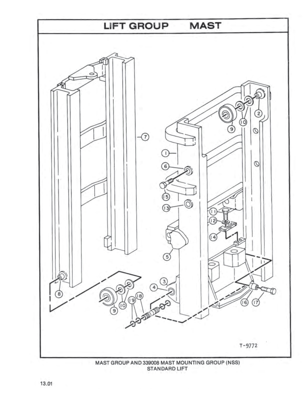 Caterpillar V60E, V70E, V80E Lift Trucks Parts Manual SEBN2577-01-5