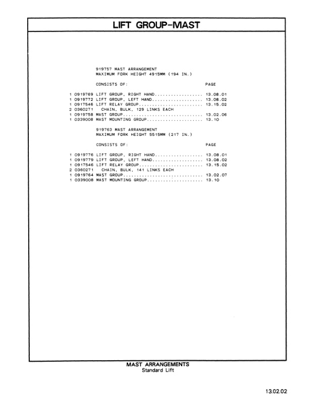 Caterpillar V60E, V70E, V80E, V90E Lift Truck Parts Manual HEBN2596-01 3 Caterpillar V60E, V70E, V80E, V90E Lift Truck Parts Manual HEBN2596-01-3