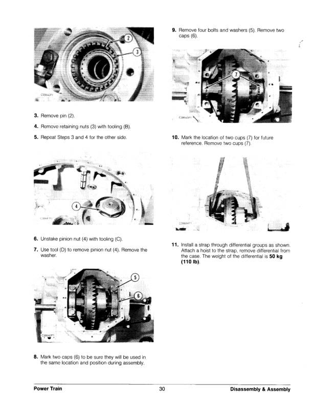 Caterpillar V70F to VC110F Lift Trucks Power Train Disassembly and Assembly SENB8444 3 Caterpillar V70F to VC110F Lift Trucks Power Train Disassembly and Assembly SENB8444-3