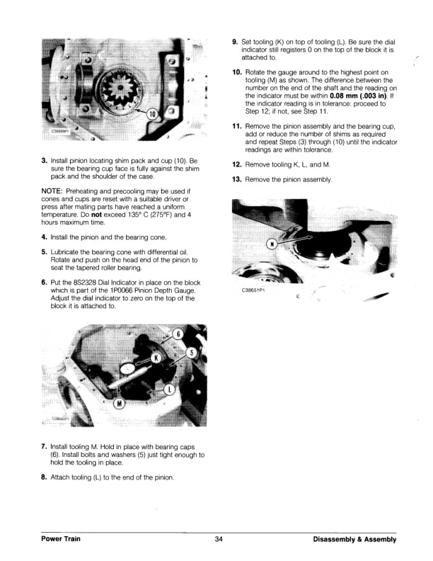 Caterpillar V70F to VC110F Lift Trucks Power Train Disassembly and Assembly SENB8444 4 Caterpillar V70F to VC110F Lift Trucks Power Train Disassembly and Assembly SENB8444-4