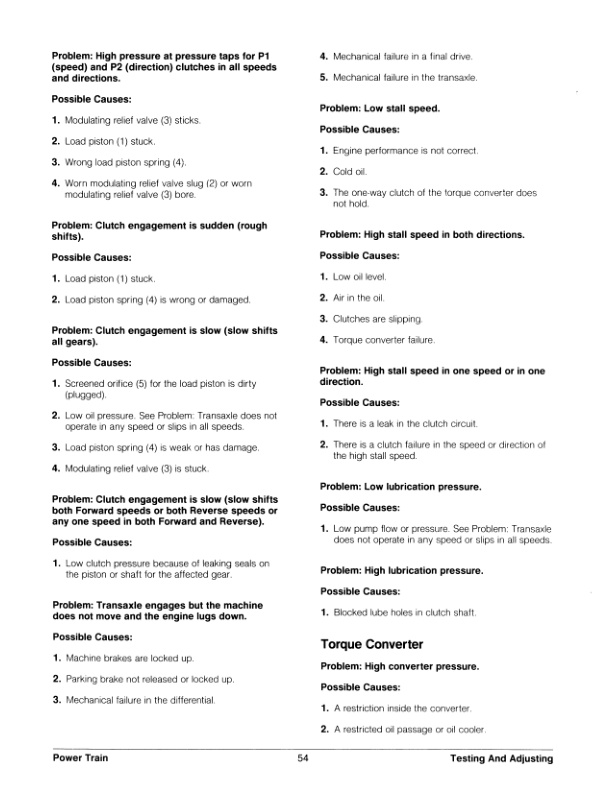 Caterpillar V70F to VC110F Lift Trucks Power Train Specifications Systems Operation Testing and Adjusting SENB8443-01-4