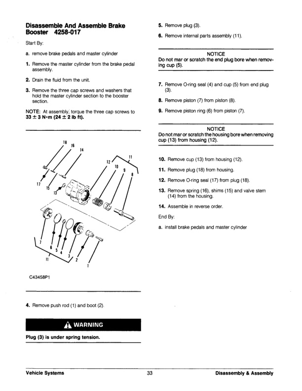Caterpillar V70F to VC110F Lift Trucks Vehicle Systems Disassembly and Assembly SENB8446-3