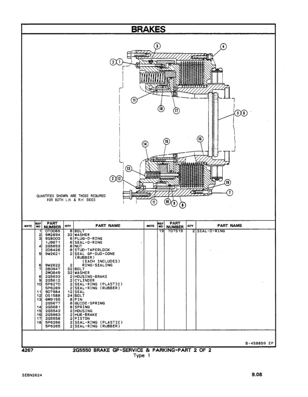 Caterpillar V900CH Lift Truck Parts Manual SEBN2624-2