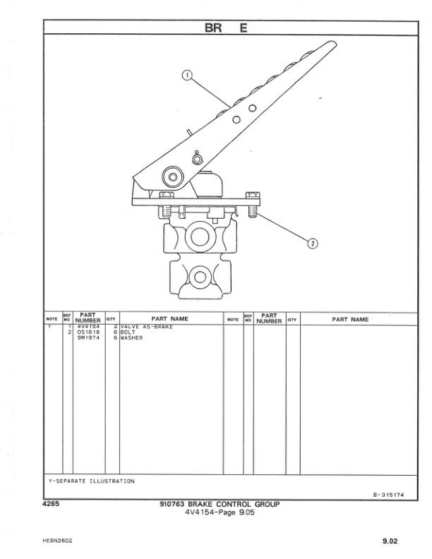 Caterpillar V925 Lift Truck Parts Manual HEBN2602-04 3 Caterpillar V925 Lift Truck Parts Manual HEBN2602-04 - Image 3