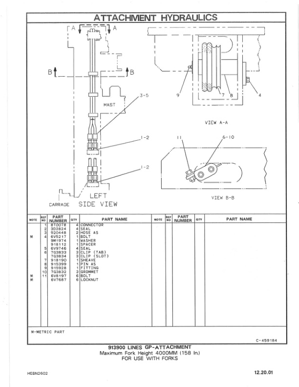 Caterpillar V925 Lift Truck Parts Manual HEBN2602-04 4 Caterpillar V925 Lift Truck Parts Manual HEBN2602-04 - Image 4