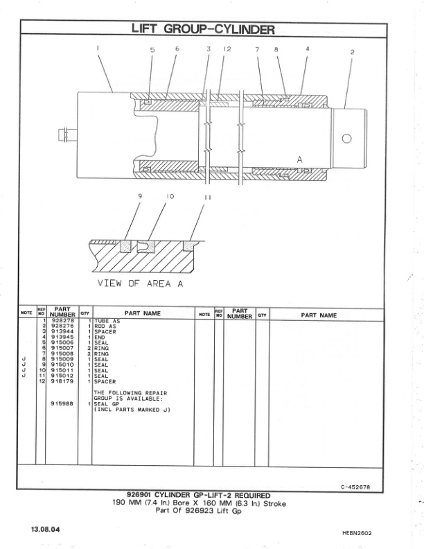 Caterpillar V925 Lift Truck Parts Manual HEBN2602-04 5 Caterpillar V925 Lift Truck Parts Manual HEBN2602-04 - Image 5