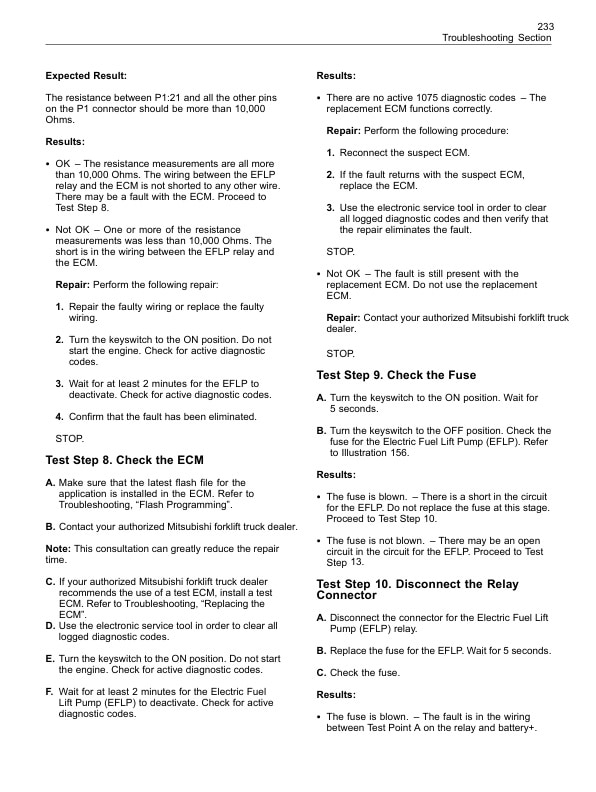 Mitsubishi 1204E Diesel Engine Troubleshooting Service Manual 99799-56104-4