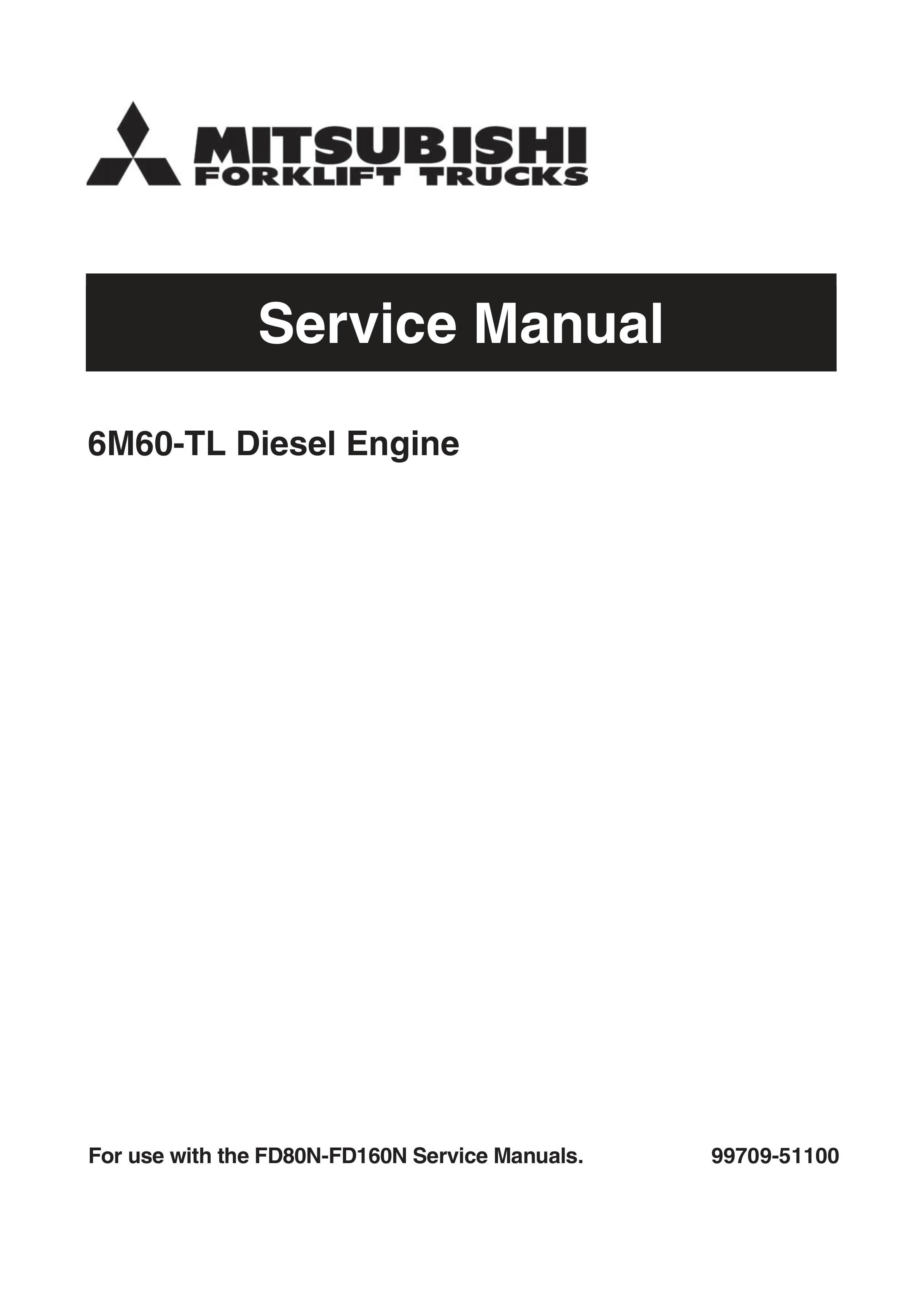 Mitsubishi 6M60-TL Diesel Engine Service Manual 99709-51100