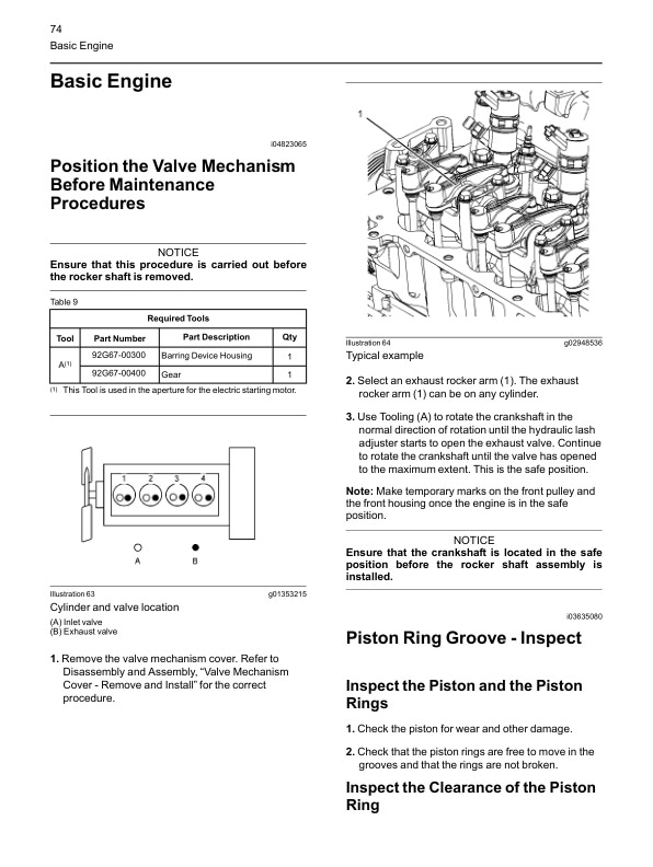 Mitsubishi 854 Diesel Engine Systems Operation Testing and Adjusting Service Manual 99739-59103-5