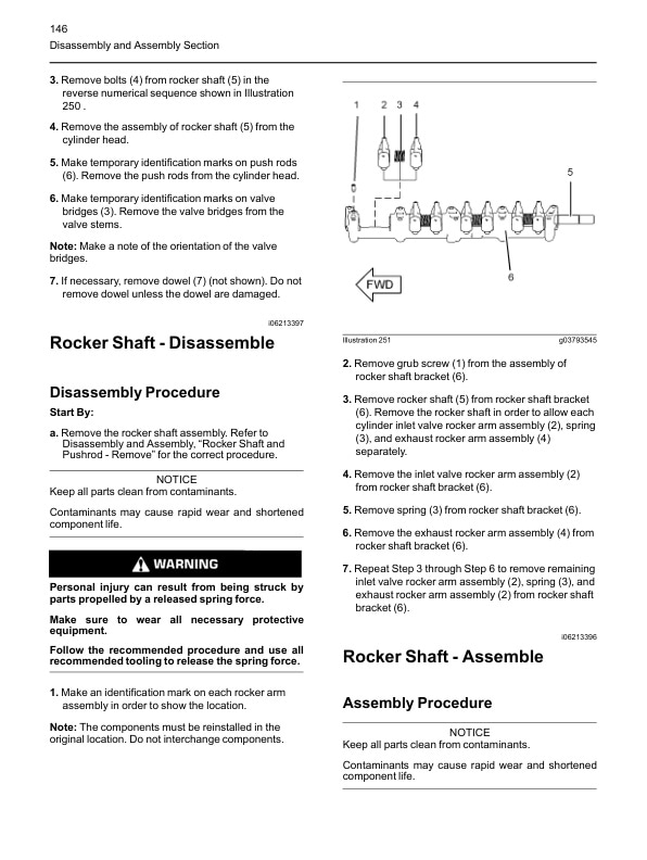 Mitsubishi 854F Diesel Engine Disassembly and Assembly Service Manual 99709-73102-3
