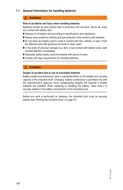 Mitsubishi EDR 18N, ESR 20N, ESR 23N Operating and Maintenance Instructions 51326240-4