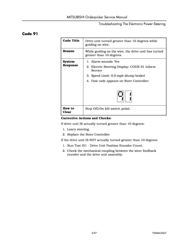 Mitsubishi EOP15, EOP24, EOP15P, EOP24P Service Manual WENB8560-01-4