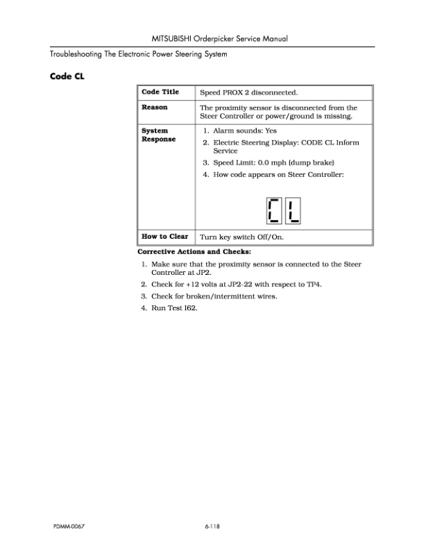 Mitsubishi EOP15, EOP24, EOP15P, EOP24P Service Manual WENB8560-01-5