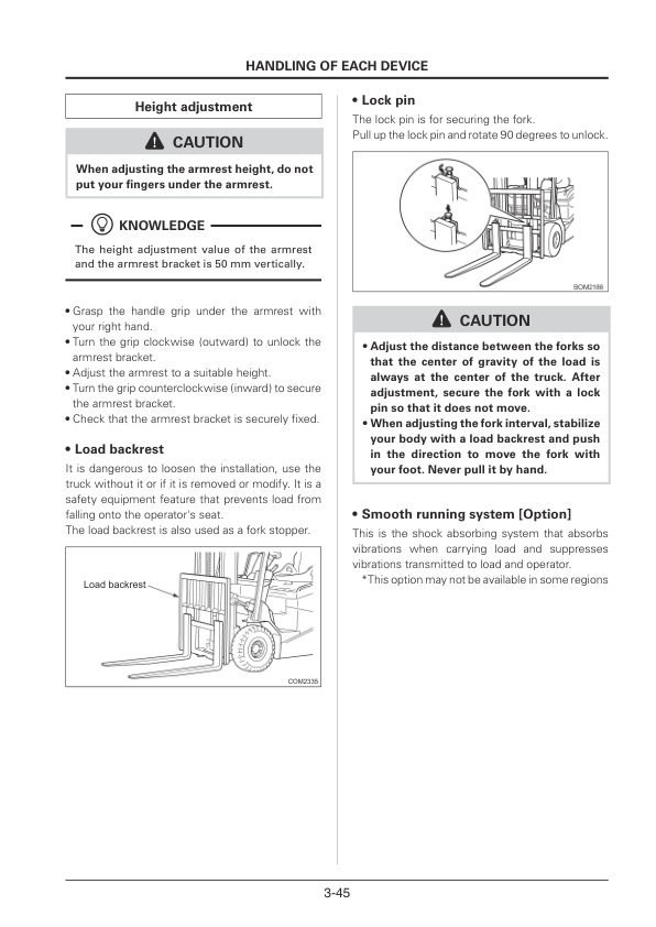 Mitsubishi EP10CB-35CB, EP20-25LCB Lift Trucks Operation and Maintenance Manual OCFEM-M22C0-200-2