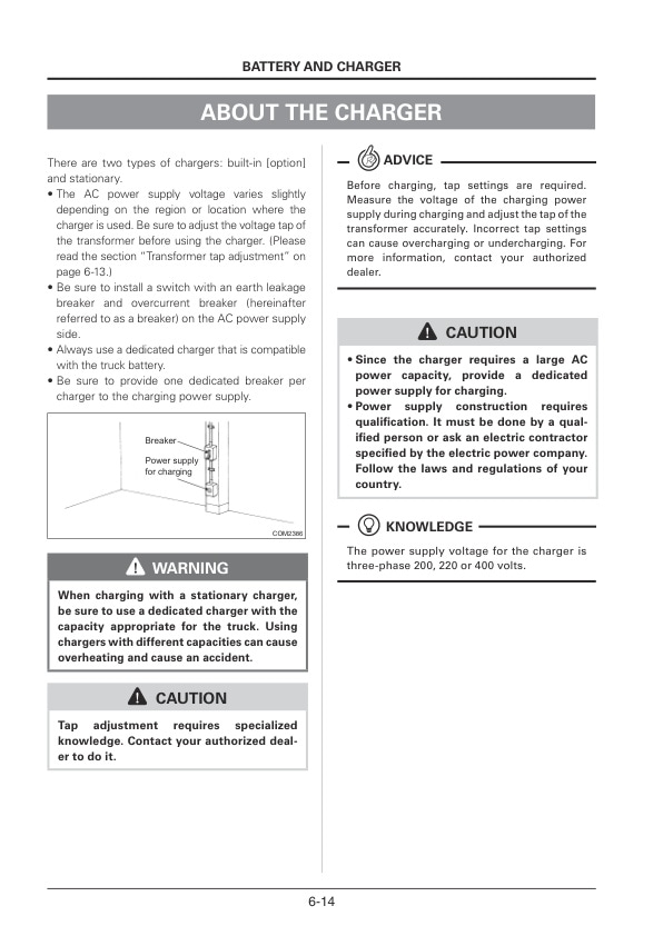 Mitsubishi EP10CB-35CB, EP20-25LCB Lift Trucks Operation and Maintenance Manual OCFEM-M22C0-200-3