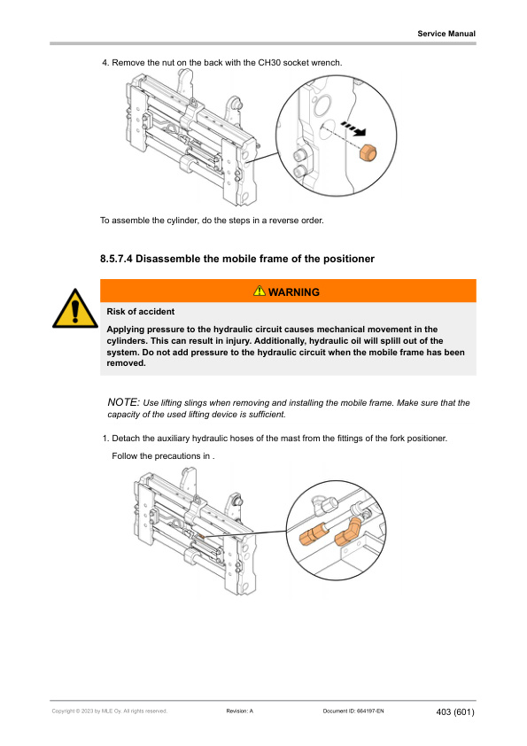 Mitsubishi FB14N2T, FB16(C)N2(T), FB18(C)N2(T), FB20N2(T) Service Manual 664197 EN A-3