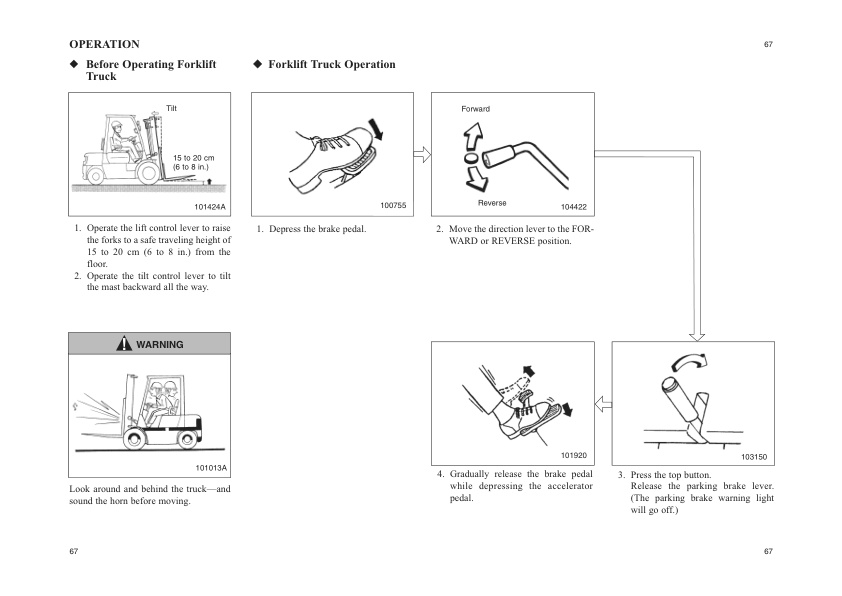 Mitsubishi FB16K to FB35K PAC Operation and Maintenance Manual 99750-52140 2 Mitsubishi FB16K to FB35K PAC Operation and Maintenance Manual 99750-52140-2
