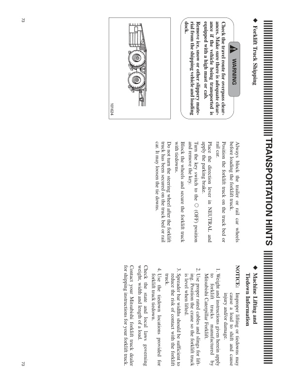 Mitsubishi FB16KT, FB18KT, FB20KT Operation and Maintenance Manual 99710-79110 3 Mitsubishi FB16KT, FB18KT, FB20KT Operation and Maintenance Manual 99710-79110-3