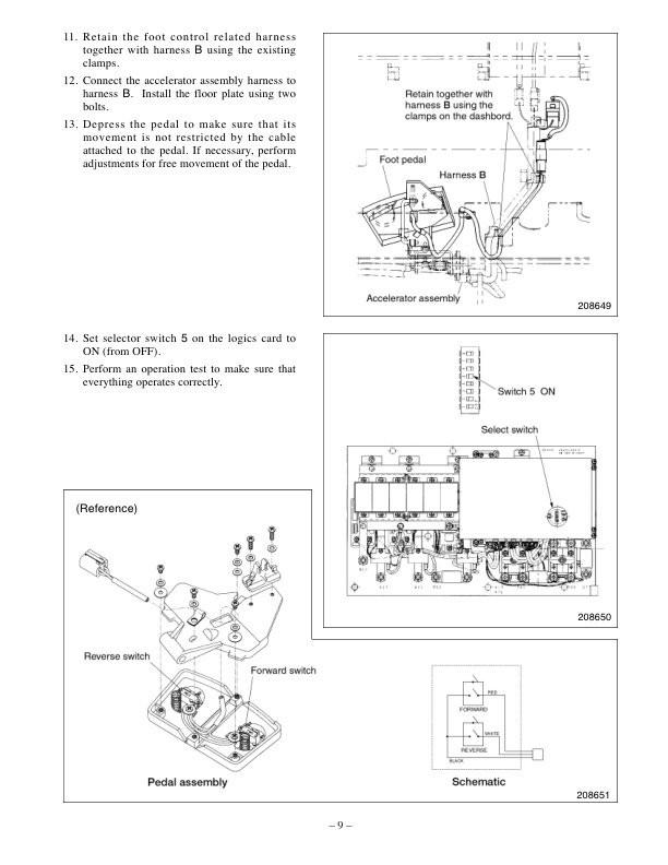 Mitsubishi FB16KT, FB18KT, FB20KT Options Supplement Service Manual 99759-91100-3