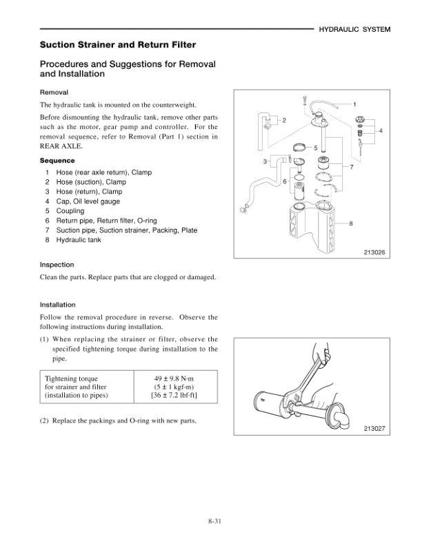 Alternative view of Mitsubishi FB16NT, FB18NT, FB20NT Chassis, Mast and Options Service Manual 99759-5B110