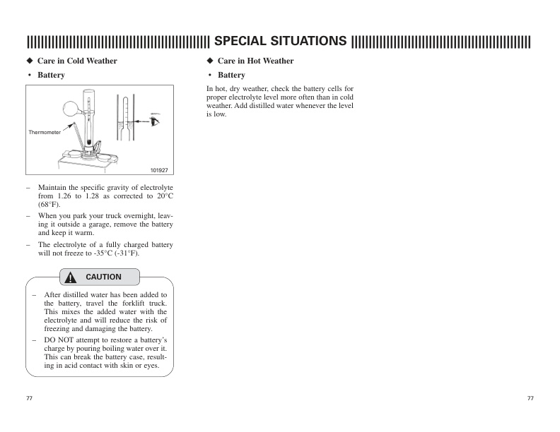 Mitsubishi FB16NT, FB18NT, FB20NT Operation and Maintenance Manual 99750-7B111-3