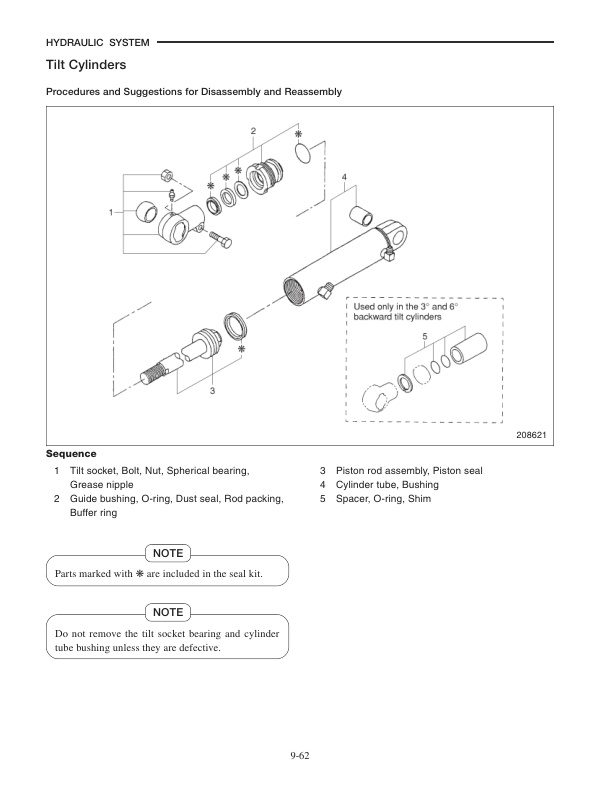 Mitsubishi FB20K to FB35K Chassis, Mast and Options Service Manual 99759-5D100-3