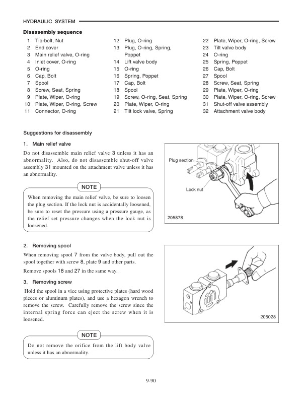 Mitsubishi FB20K to FB35K Chassis, Mast and Options Service Manual 99759-5D100-4