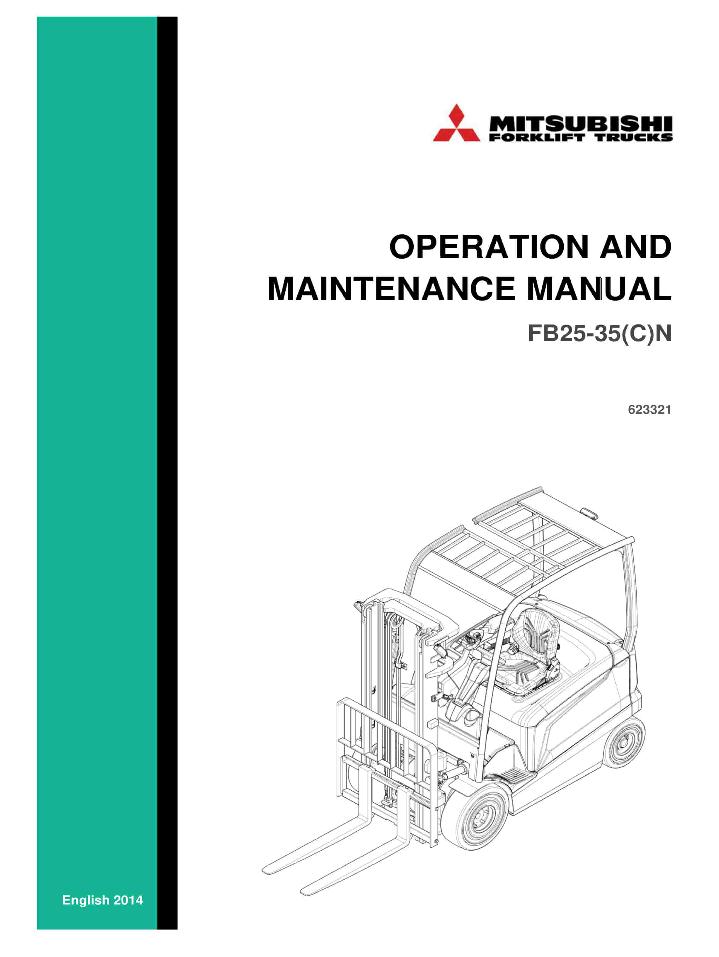 Mitsubishi FB25-35(C)N Operation and Maintenance Manual 623321 EN