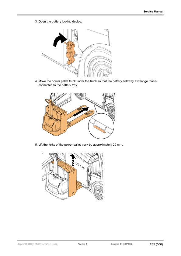 Alternative view of Mitsubishi FB25ACN(-SP), FB25AN(-SP), FB30ACN(-SP), FB30AN(-SP), FB35AN(-SP) Service Manual 658478 EN B
