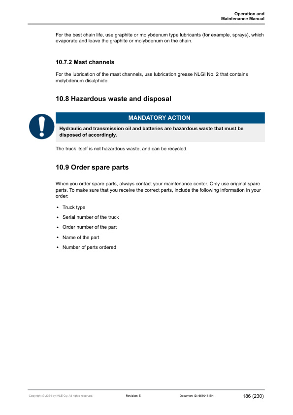 Mitsubishi FB40N, FB45N, FB50CN, FB50N, FB50NH, FB55NH Operation and Maintenance Manual 655046 EN E 5 Mitsubishi FB40N, FB45N, FB50CN, FB50N, FB50NH, FB55NH Operation and Maintenance Manual 655046 EN E - Image 5