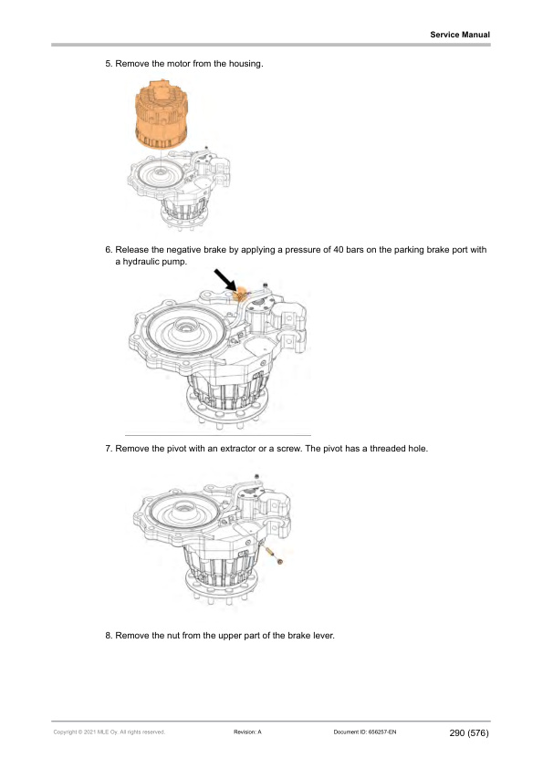 Alternative view of Mitsubishi FB40N, FB45N, FB50CN, FB50N, FB50NH, FB55NH Service Manual 656257 EN A