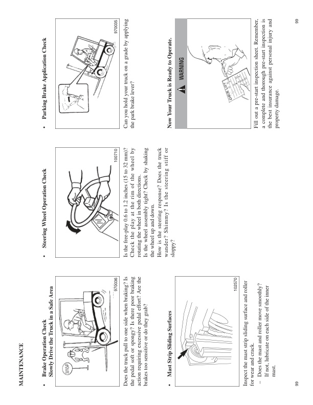 Mitsubishi FBC15N to FBC30LN Forklift Trucks Operation and Maintenance Manual 99750-7C121-5