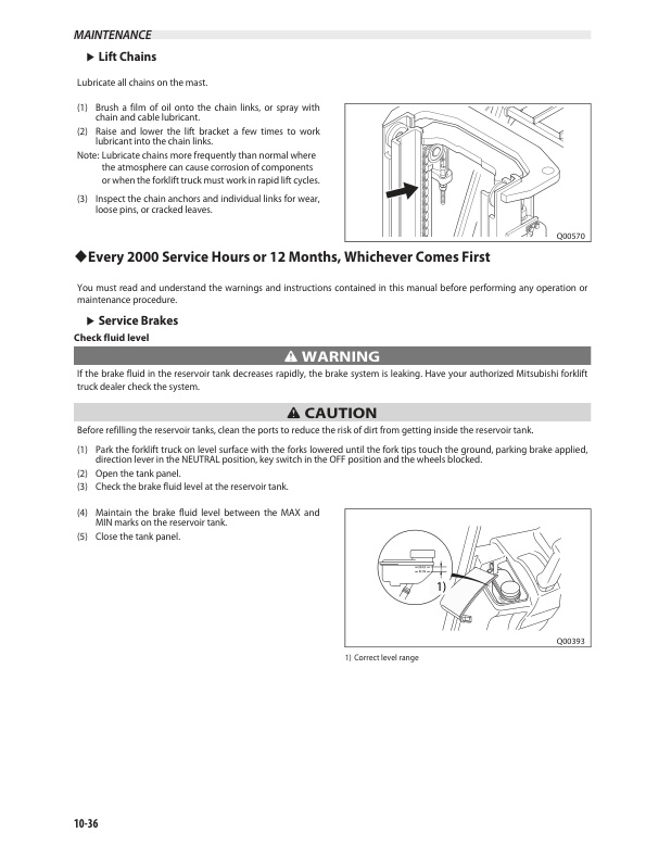 Mitsubishi FBC22N2 to FBC30LN2 Operation and Maintenance Manual 99750-7N100 4 Mitsubishi FBC22N2 to FBC30LN2 Operation and Maintenance Manual 99750-7N100 - Image 4