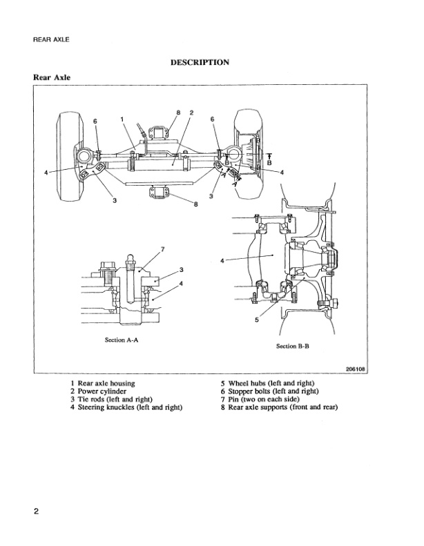Mitsubishi FD100 to FD150A Chassis and Mast Service Manual 99799-70110-2