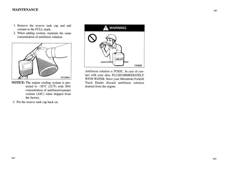 Mitsubishi FD100 to FD150A Operation and Maintenance Manual 99790-13120 4 Mitsubishi FD100 to FD150A Operation and Maintenance Manual 99790-13120 - Image 4