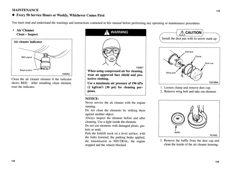 Mitsubishi FD100 to FD150A Operation and Maintenance Manual 99790-13120 5 Mitsubishi FD100 to FD150A Operation and Maintenance Manual 99790-13120 - Image 5
