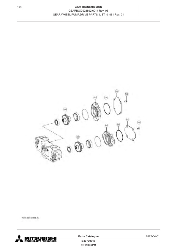 Mitsubishi FD100L6P Forklift Truck Parts Manual PMFAA-SB407-210 5 Mitsubishi FD100L6P Forklift Truck Parts Manual PMFAA-SB407-210 - Image 5