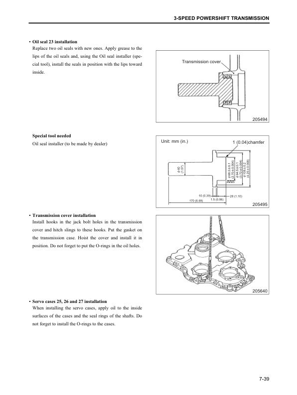 Alternative view of Mitsubishi FD100N to FD160AN Chassis, Mast and Options Service Manual 99799-53100